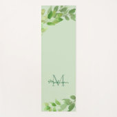 Naam Monogram Groen Yogamat (Voorkant)