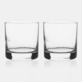 Naam & Monogram in Grijs Whisky Glas (Links)