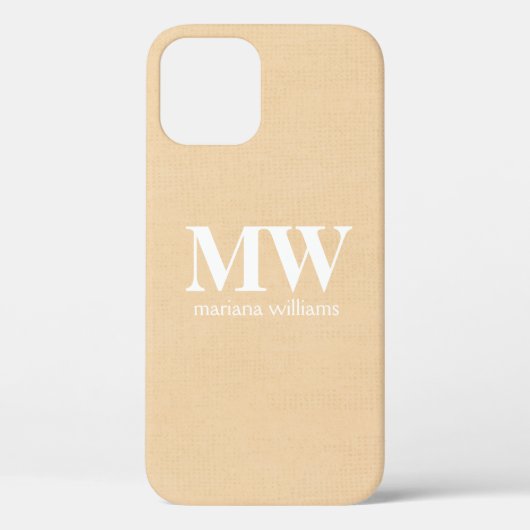 Naam Monogram Initiaal Case-Mate iPhone Case (Achterkant)