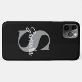 Naam Monogram Initiaal Case-Mate iPhone Case (Achterkant (horizontaal))