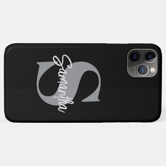 Naam Monogram Initiaal Case-Mate iPhone Case (Achterkant (horizontaal))