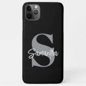 Naam Monogram Initiaal Case-Mate iPhone Case (Achterkant)