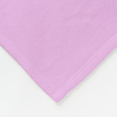 Naam Monogram Initiaal Letter Orchidee & Lila Fleece Deken (Hoek)