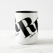 Naam Monogram Initiaal Mok (Midden)