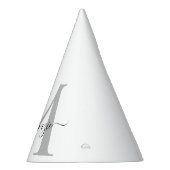 Naam Monogram Initiaal personaliseren Feesthoedjes (Rechts)