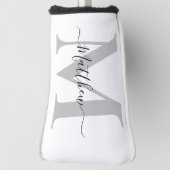 Naam Monogram Initiaal personaliseren Golfheadcover (Draai 90)