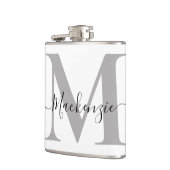 Naam Monogram Initiaal personaliseren Heupfles (Links)