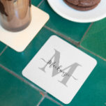 Naam Monogram Initiaal personaliseren Kartonnen Onderzetters<br><div class="desc">Personaliseer dit Monogram Initiaal of Naam product. Ziet er goed uit op alles. ⭐PERSONALISEER deze sjabloon met uw kunstwerk. ⭐Bewerk het verder om meer wijzigingen aan te brengen. ⭐BRENG dit ontwerp over op elk product. Bezoek al mijn winkels op bit.ly/SandyspiderStores (knippen en plakken).</div>