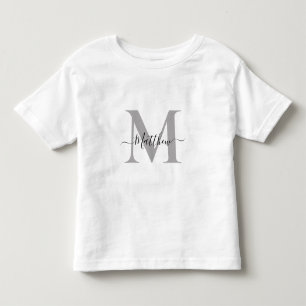 Naam Monogram Initiaal personaliseren Kinder Shirts