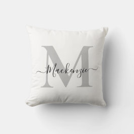 Naam Monogram Initiaal personaliseren Kussen