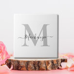 Naam Monogram Initiaal personaliseren Tegeltje<br><div class="desc">Personaliseer dit Monogram Initiaal of Naam product. Ziet er goed uit op alles. ⭐PERSONALISEER deze sjabloon met uw kunstwerk. ⭐Bewerk het verder om meer wijzigingen aan te brengen. ⭐BRENG dit ontwerp over op elk product. Bezoek al mijn winkels op bit.ly/SandyspiderStores (knippen en plakken).</div>