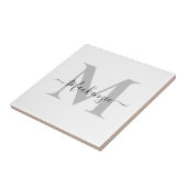 Naam Monogram Initiaal personaliseren Tegeltje (Zijkant)