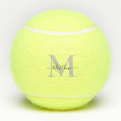 Naam Monogram Initiaal personaliseren Tennisballen (Achterkant)