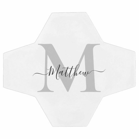 Naam Monogram Initiaal personaliseren Voetbal (Enkel)