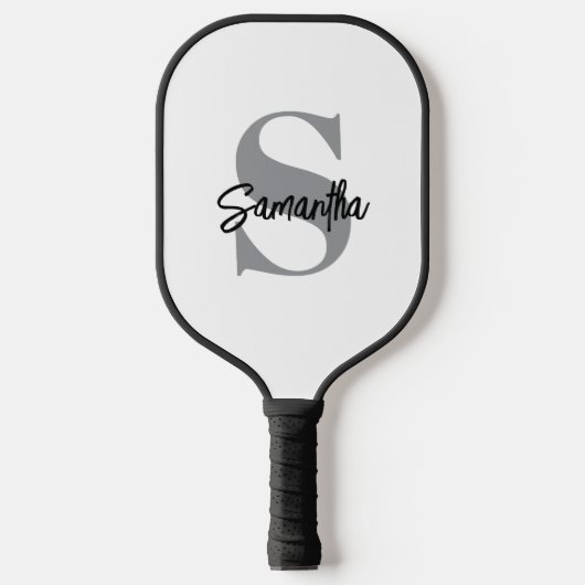 Naam Monogram Initiaal Pickleball Paddle (Voorkant)