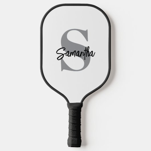 Naam Monogram Initiaal Pickleball Paddle (Achterkant)