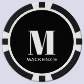 Naam Monogram Initiaal Poker Chips