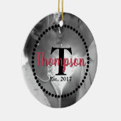 Naam monogram keramisch ornament (Rechts)