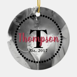 Naam monogram keramisch ornament