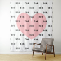 Naam monogram logo trouwfeest foto achtergrond
