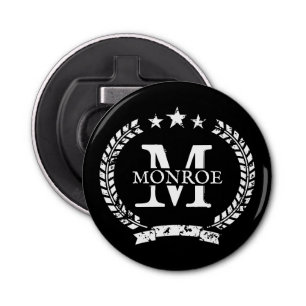  naam monogram magnetisch bier flesopener button flesopener