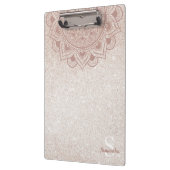 Naam Monogram Mandala Lotus Yoga Roos Gold Chic Klembord (Links)