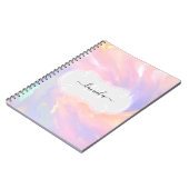 Naam Monogram Prinses Unicorn Monogram Lijst Notitieboek (Linkerzijde)