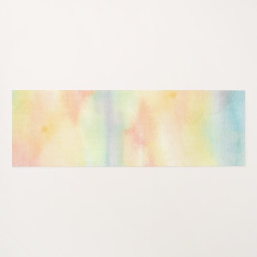 Naam Monogram regenboogboom Yogamat (Achterkant (horizontaal))