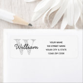 Naam Monogram Retouradres Labels op Maat (Insitu)