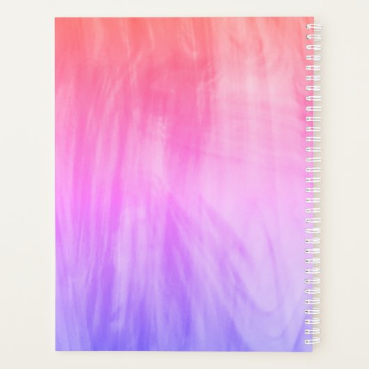 Naam Monogram roze Planner (Achterkant)