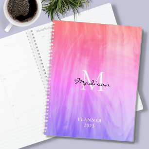 Naam Monogram roze Planner