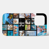 Naam Monogram Script 17 Aangepaste kleur voor foto Case-Mate iPhone Case (Achterkant (horizontaal))