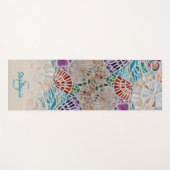 Naam Monogram Strand Thema Yogamat (Voorkant (horizontaal))