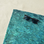 Naam Monogram Water Strandhanddoek Strandlaken (In situ)