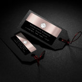 Naam monogramadres minimumaantal Roos zwart RSVP Etiket