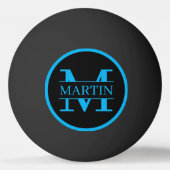 Naam monogramme pingpongbal (Voorkant)