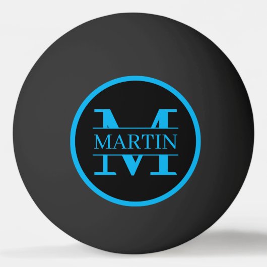 Naam monogramme pingpongbal (Achterkant)