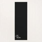 Naam Mrs Smith Black Yogamat (Achterkant)