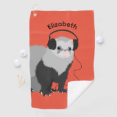 Naam Music Lover Ferret Golfhanddoek (Insitu)