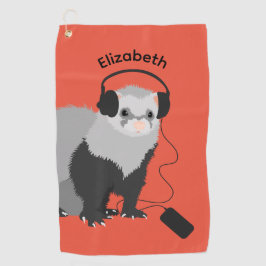 Naam Music Lover Ferret Golfhanddoek