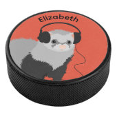 Naam Music Lover Ferret Hockey Puck (3/4)
