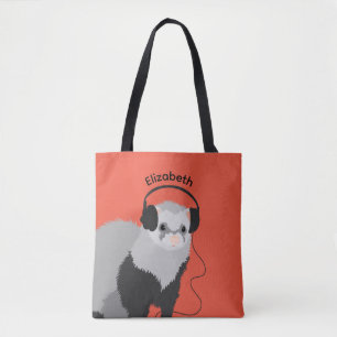 Naam Music Lover Ferret Tote Bag