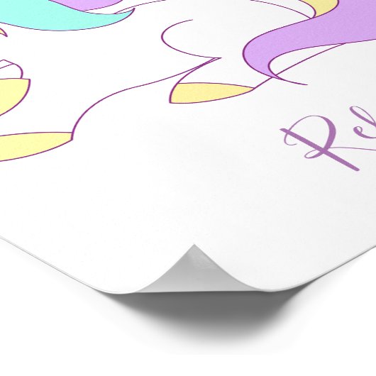 Naam Muurkunst Poster (Hoek)