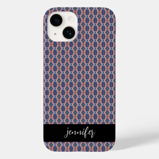 naam naadloos kleurig patroon Case-Mate iPhone case (Achterkant)