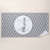 Naam naaimachine voor werktuigkundigen / Initiaal  Strandlaken (Voorkant)