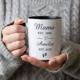 Naam naar keuze Moederdag cadeau | Mama Opgericht Mok