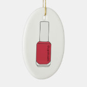 Naam Nail Poolse fles Keramisch Ornament (Rechts)