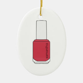 Naam Nail Poolse fles Keramisch Ornament