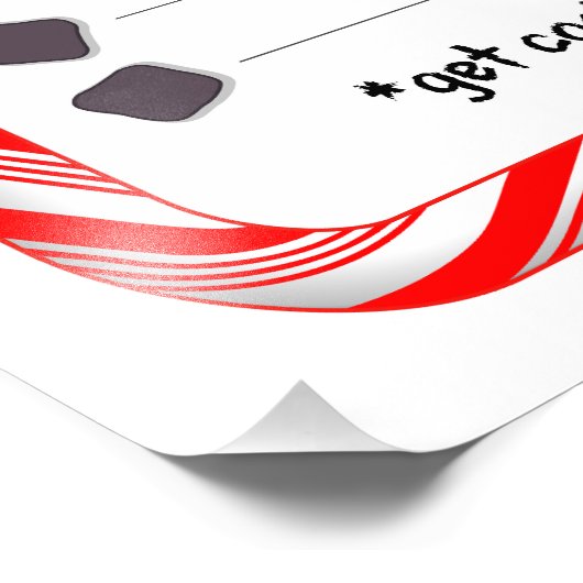 Naam Namen Poster. Ondeugend of Nice Foto Afdruk (Hoek)