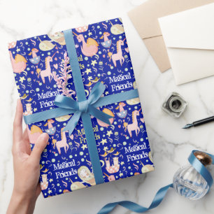Naam, Narwal Zeemeermin Eenhoorn Draak Kleine Prin Cadeaupapier